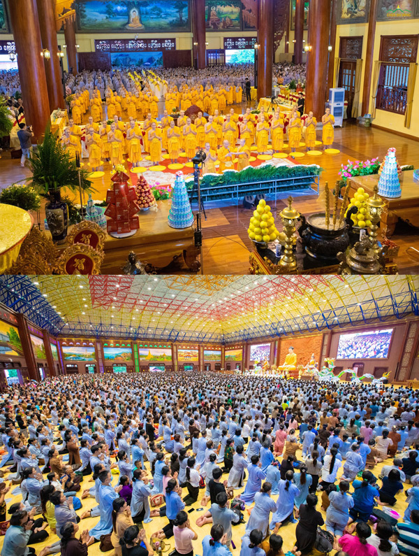 Đông đảo nhân dân, Phật tử tham gia đại lễ Phát Bồ đề tâm tại chùa Ba Vàng