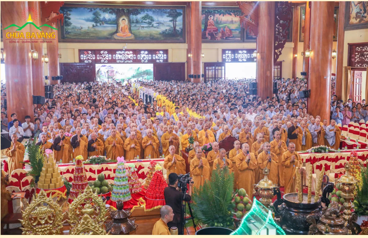 Hơn 25 ngàn Phật tử tham gia đại lễ phát Bồ đề tâm năm 2019 tại chùa Ba Vàng