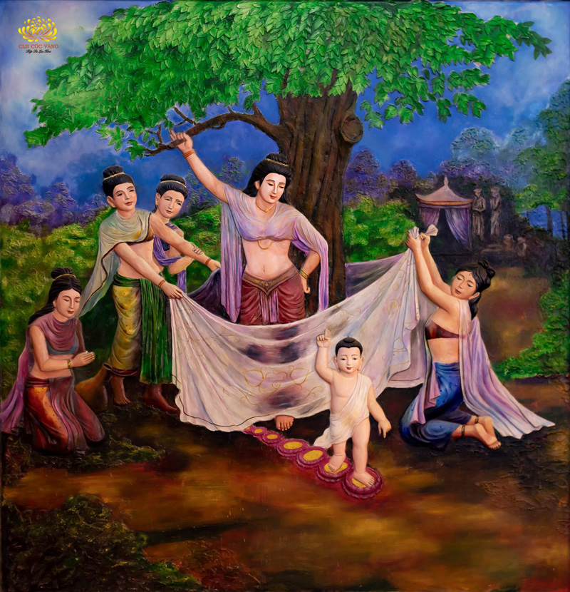 Đức Phật đản sinh tại khu vườn Lâm Tỳ Ni (ảnh minh họa)