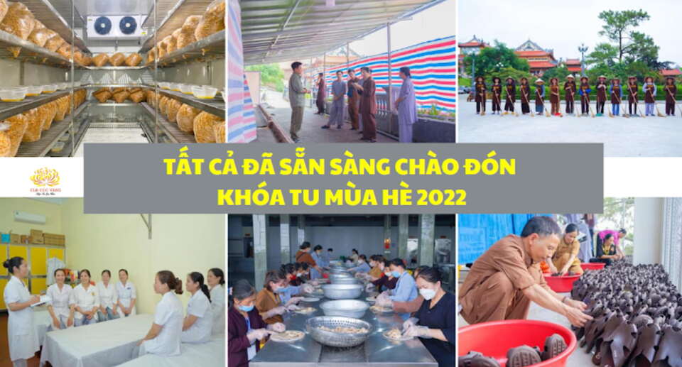 Tinh thần phục vụ khóa tu của các Phật tử CLB Cúc Vàng dưới sự hướng dẫn từ Cô Chủ nhiệm Phạm Thị Yến