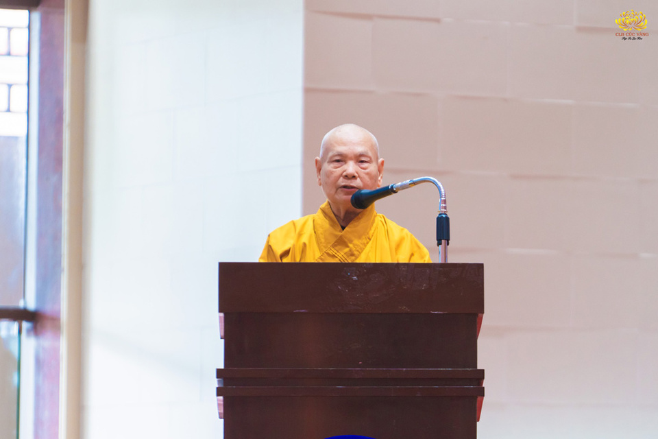 Trong bài phát biểu khai mạc, Trưởng lão Hòa thượng Thích Thiện Nhơn - Phó Pháp chủ Hội đồng Chứng minh, Chủ tịch Hội đồng Trị sự, Chủ tịch Ủy ban Tổ chức Đại lễ Vesak Liên Hợp Quốc 2025 đã tán dương công đức của các tập thể, cá nhân đã có đóng góp thiết thực làm nên thành công của Đại lễ