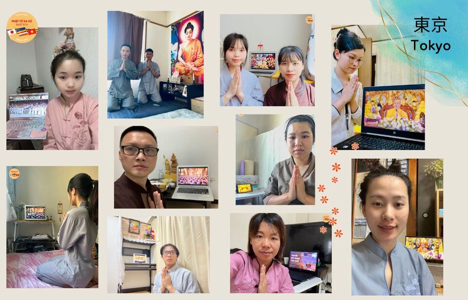Các Phật tử thuộc đạo tràng Phật tử xa xứ Nhật Bản tại Tokyo