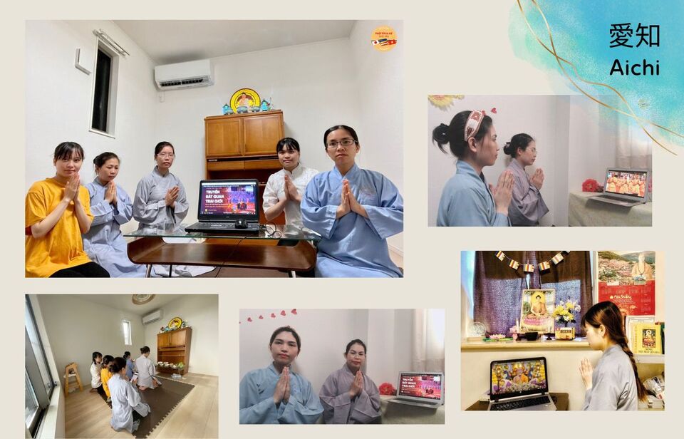 Các Phật tử thuộc đạo tràng Phật tử xa xứ Nhật Bản tại Aichi