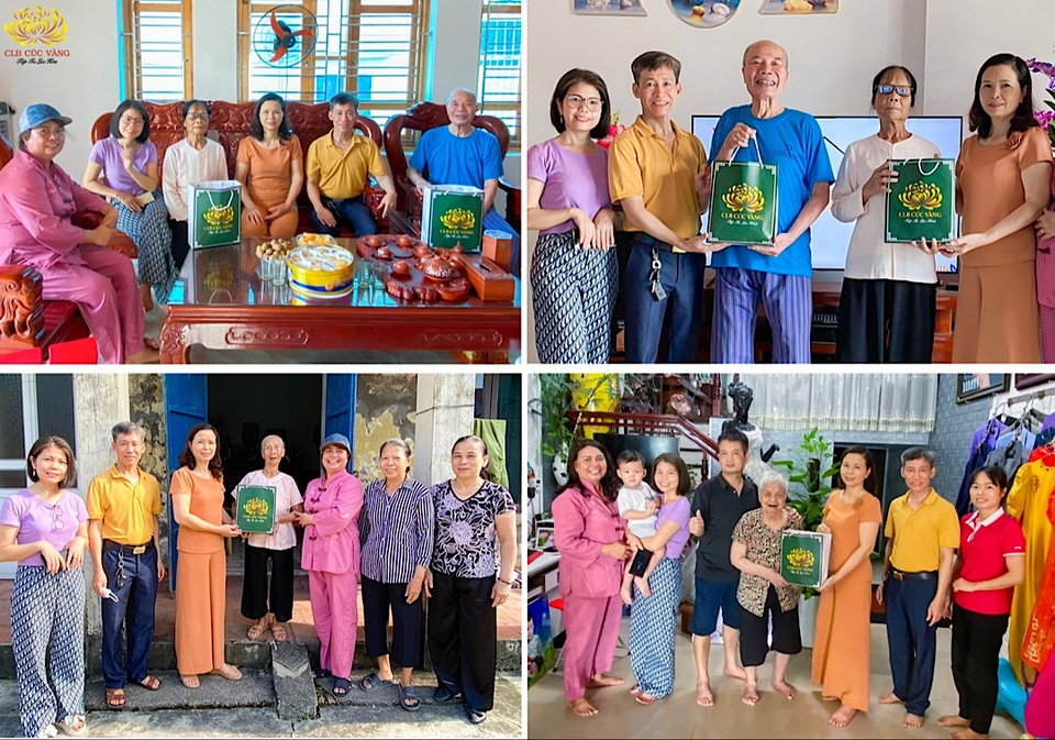 Xin bật mí với mọi người đây là các bức hình trao quà tri ân mùa Vu lan của đạo tràng Minh Bảo - Lai Cách, Hải Dương  