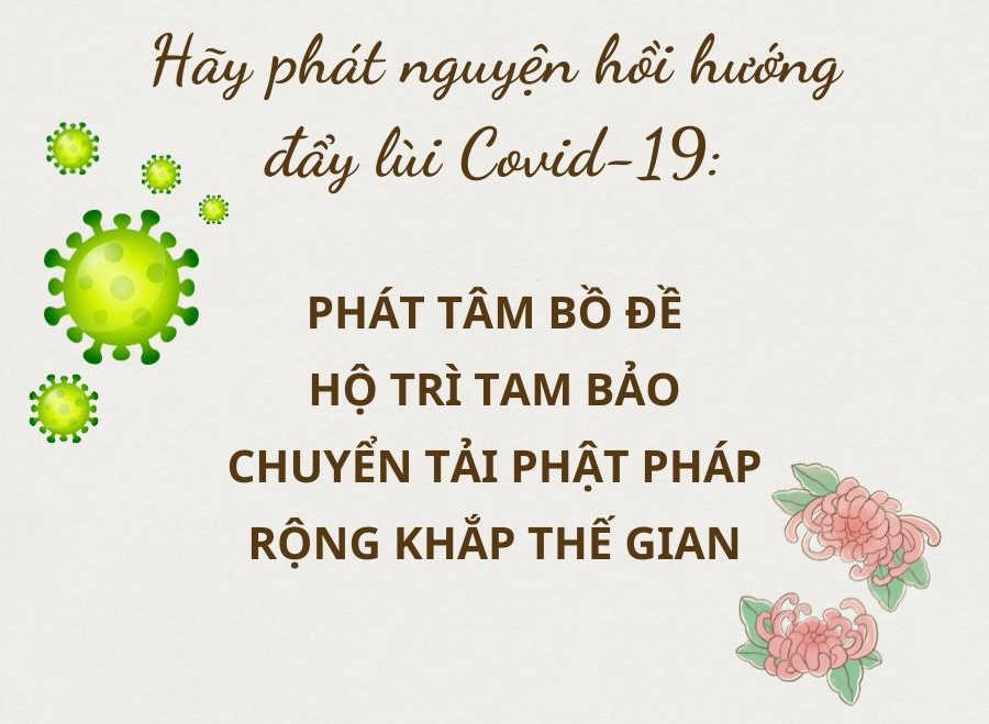 Phát nguyện hồi hướng nguyện mong đẩy lùi dịch bệnh Covid-19