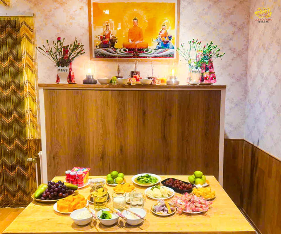 Mâm lễ cúng Rằm tháng 7 tại nhà 
