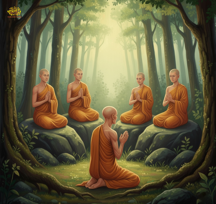 Dù được năm trăm vị A-la-hán dạy dỗ suốt ba năm ròng nhưng Tỳ-kheo Bàn Đặc vẫn không thể học được một bài kệ (ảnh minh họa)