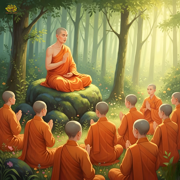 Cứ mỗi nửa tháng, Tỳ-kheo Ni phải đến cầu thỉnh Tỳ-kheo Tăng giảng dạy (ảnh minh họa)