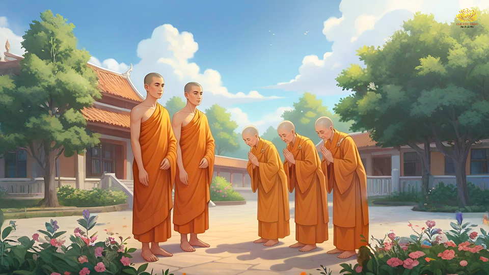 Tỳ-kheo Ni thọ giới Cụ túc 100 năm vẫn phải cung kính đảnh lễ vị Tỳ-kheo Tăng mới thọ giới (ảnh minh họa)