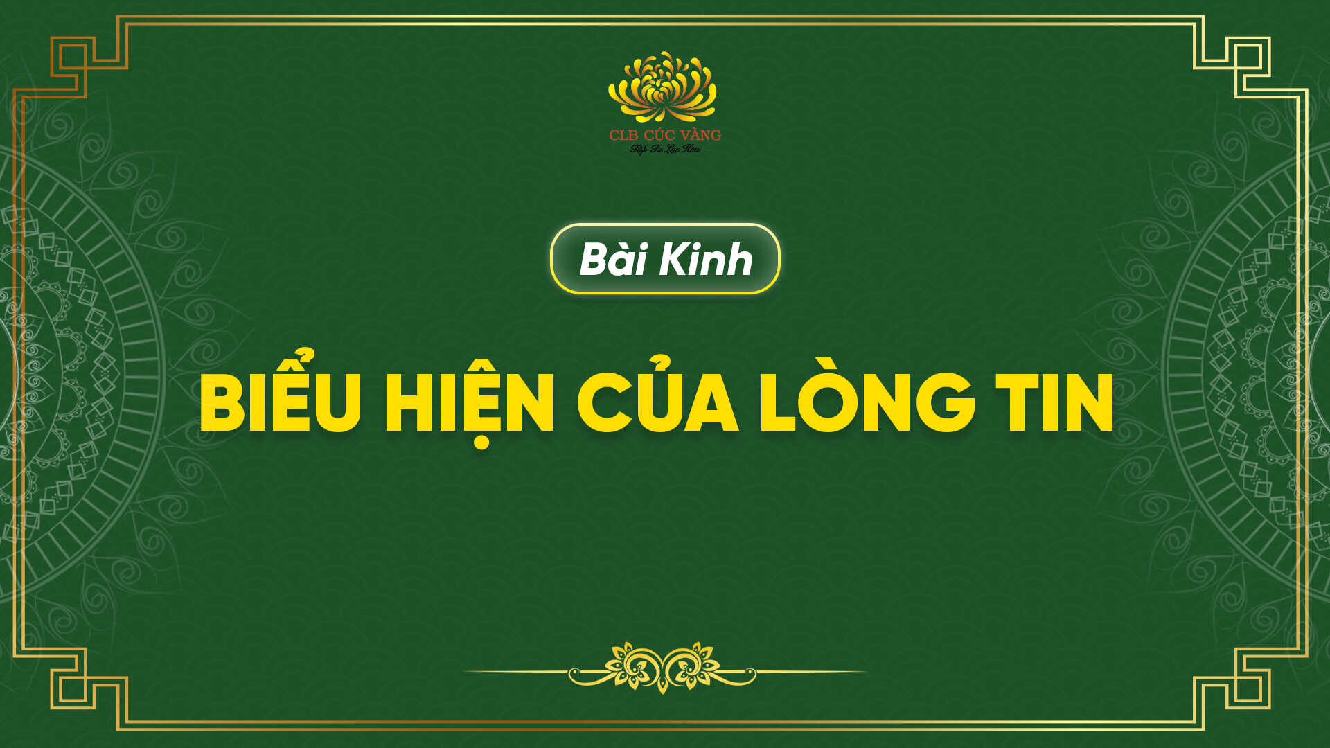 Kinh Biểu Hiện Của Lòng Tin