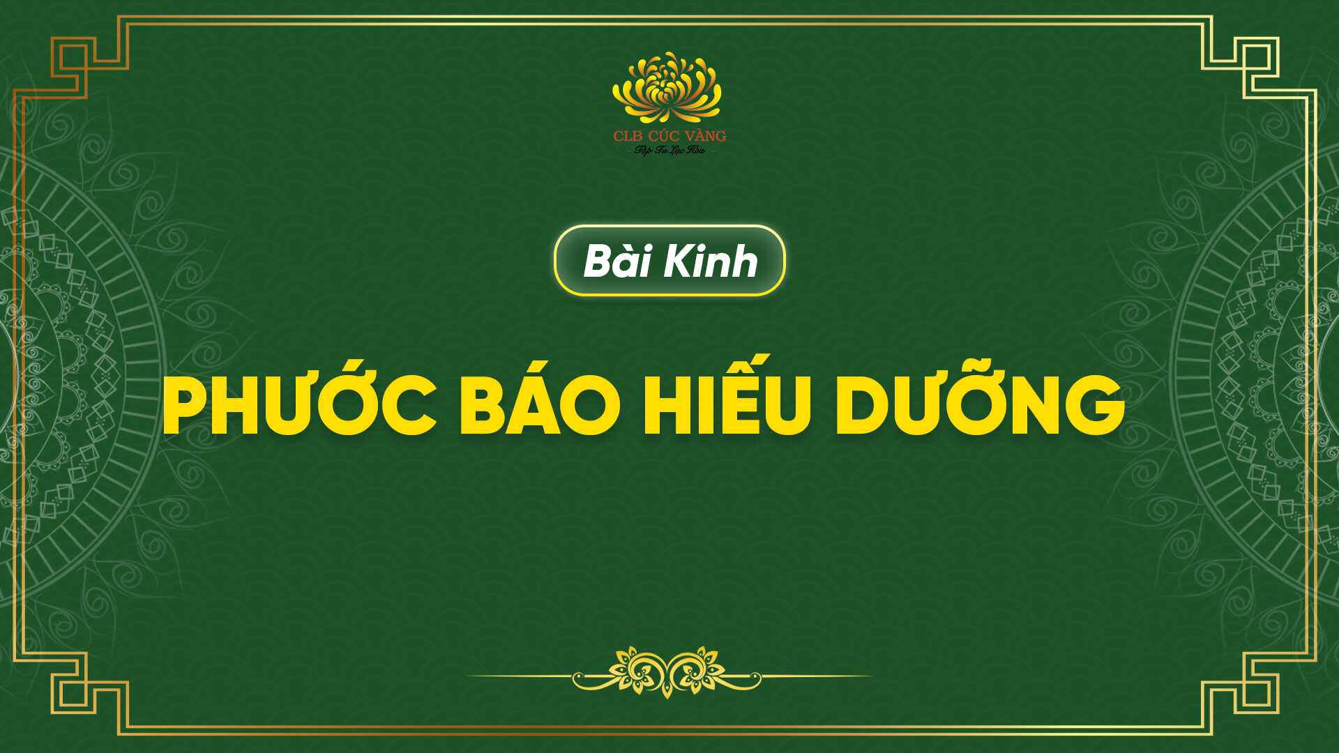 Kinh Phước Báo Hiếu Dưỡng