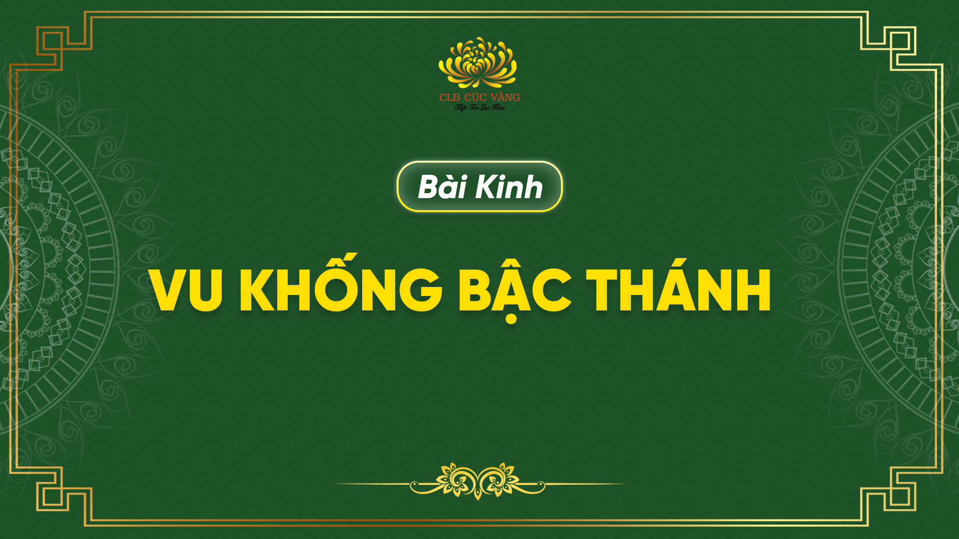 Kinh Vu Khống Bậc Thánh