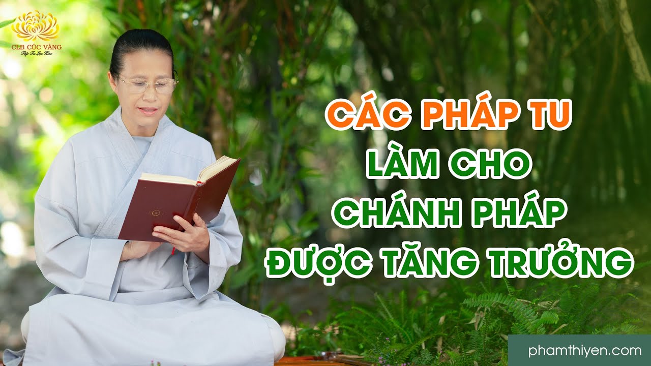 Các pháp tu làm cho chánh Pháp được tăng trưởng