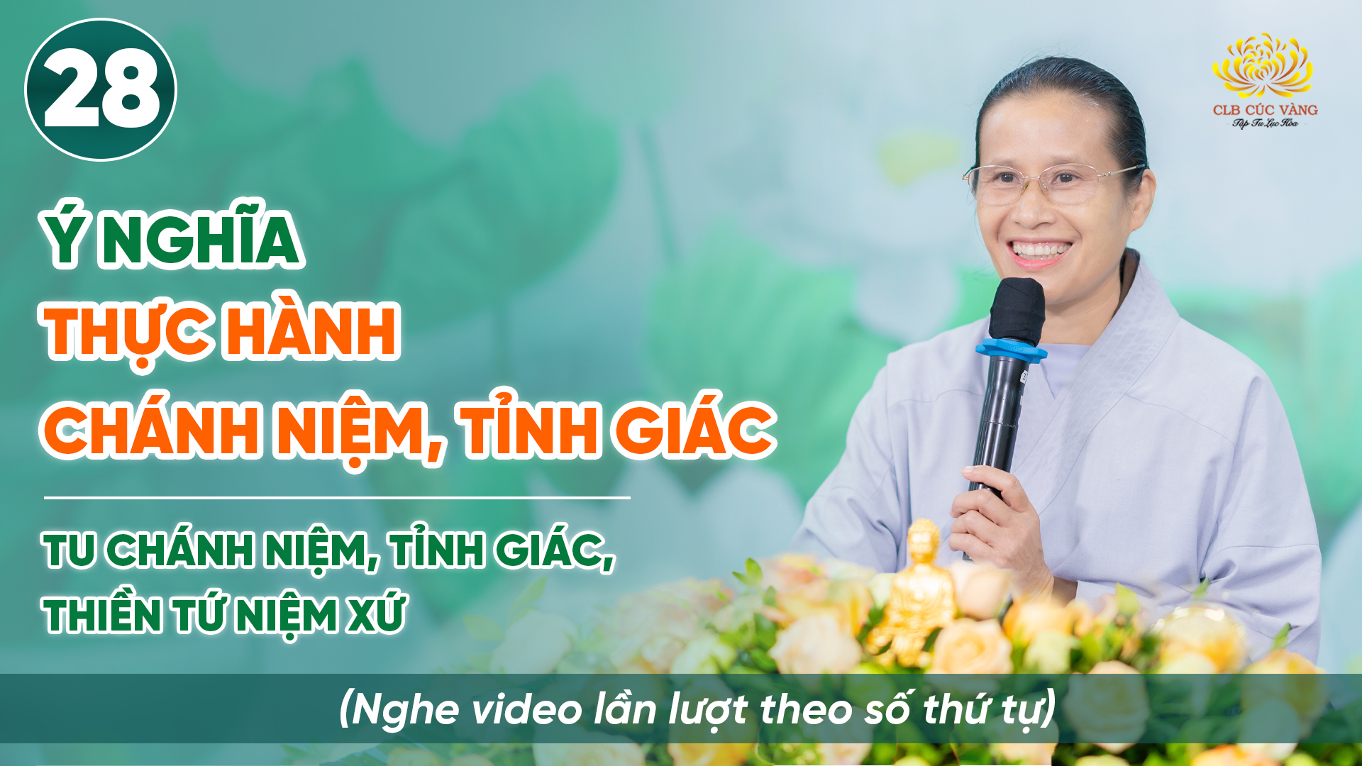 Ý nghĩa thực hành chánh niệm, tỉnh giác | Niệm thân - Thiền Tứ Niệm Xứ | Bài số 28