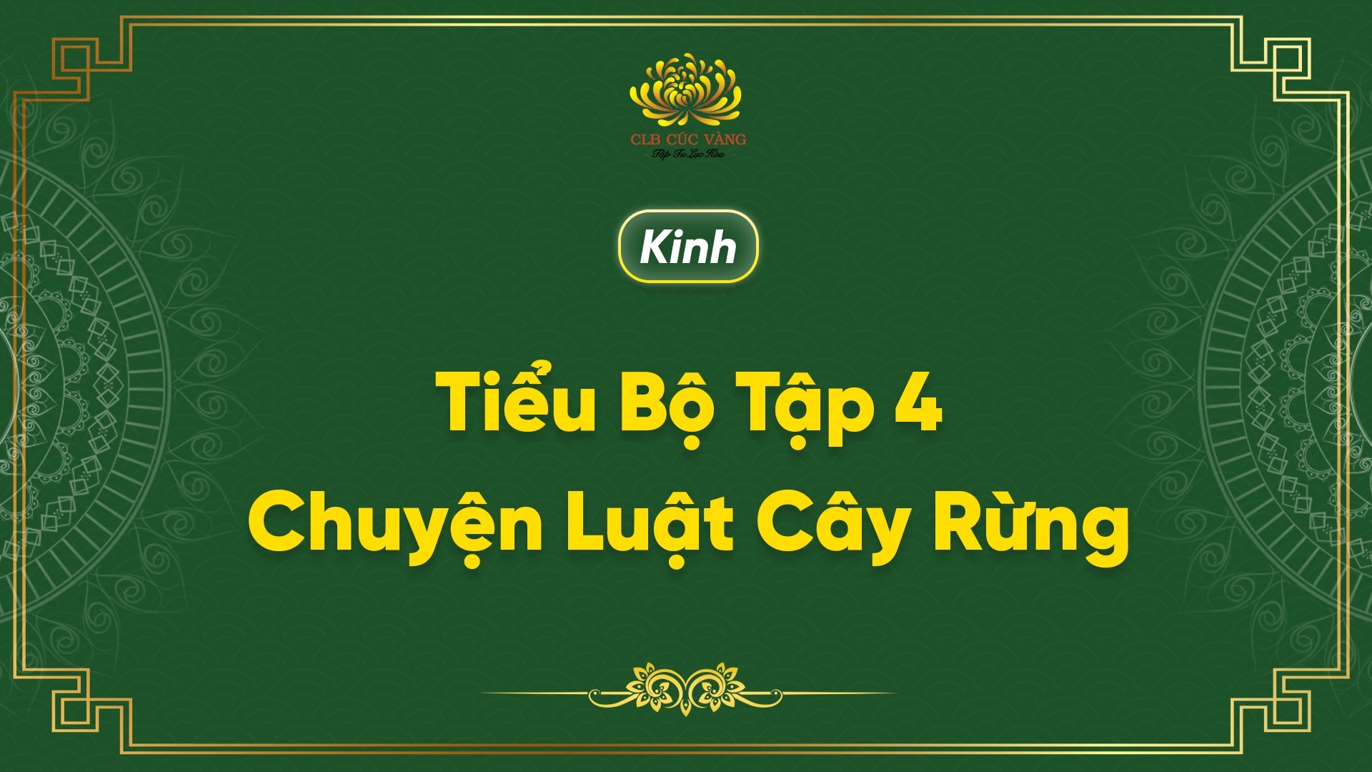 Kinh Chuyện Luật Cây Rừng - Lợi Ích Khi Vâng Lời Bậc Hiền Trí Thực Hành Hòa Hợp Đoàn Kết