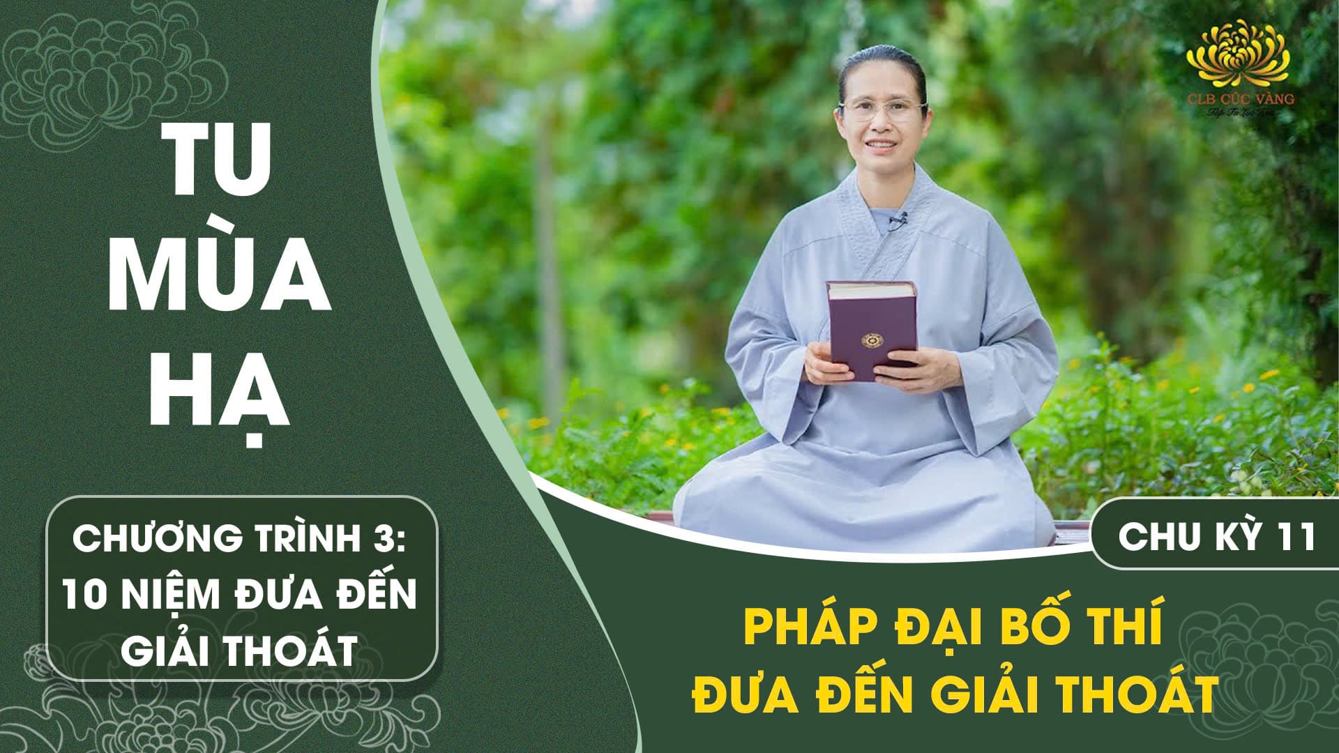 [Video] Pháp đại bố thí đưa đến giải thoát - Chu kỳ 11 | Chương trình 3