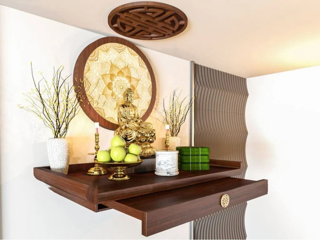 Hướng dẫn bài trí bàn thờ 'treo' sắm lễ cúng tại gia