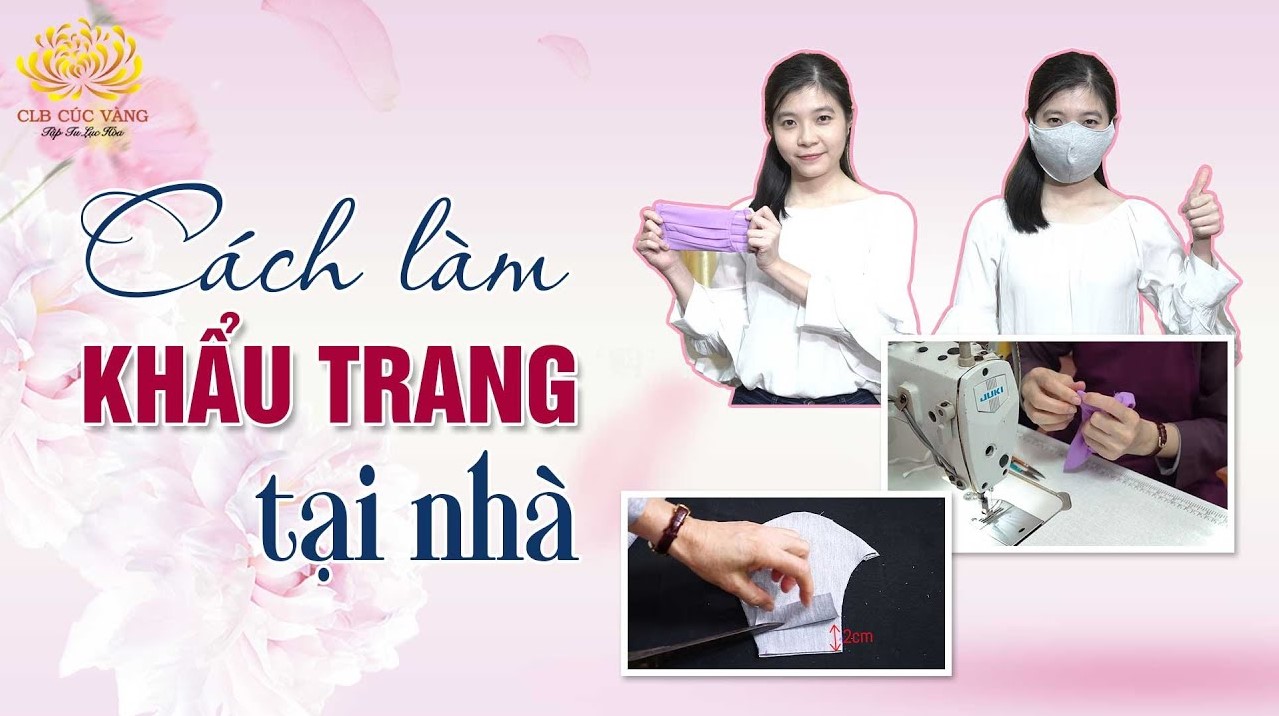 Hướng dẫn cách làm khẩu trang vải tại nhà đơn giản