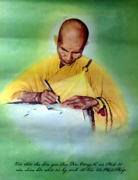 Hòa thượng Thích Quảng Đức viết thư quyết xin tự thiêu để bảo vệ Phật Pháp