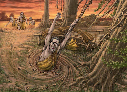 Đề Ba Đạt đa là người luôn đố kỵ, hại Phật nên ông đã phải trả quả báo với những hành vi xấu ác của mình
