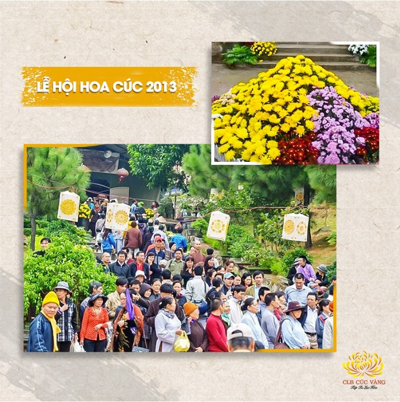 Đông đảo Phật tử, nhân dân, du khách thập phương về chùa trong dịp Lễ Hội Hoa Cúc 2013