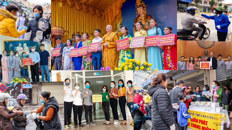 Phật tử chùa Ba Vàng lan tỏa tình yêu thương, san sẻ với cộng đồng trong mùa dịch COVID - 19 và thiên tai lũ lụt tại miền Trung