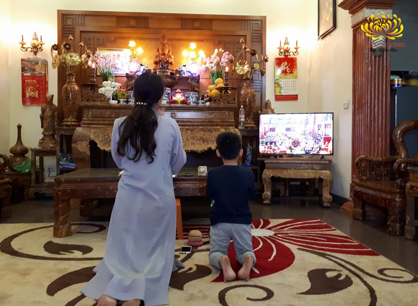Phật tử CLB Sao Mai - Bắc Ninh tu tập Bát quan trai giới tại nhà