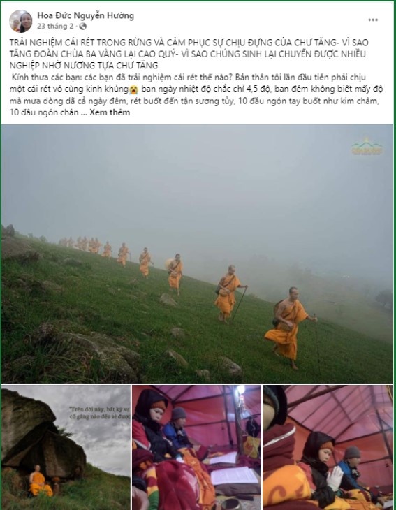 Phật tử Nguyễn Thị Hường chia sẻ trên nhóm Cảm nhận hạnh phúc mỗi ngày nhận được nhiều sự đồng cảm