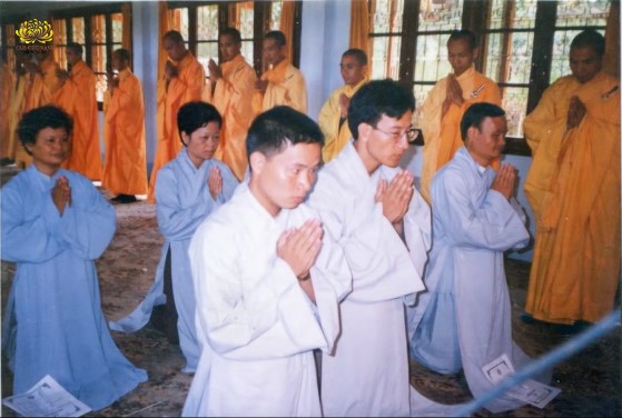  Sư Phụ đã cùng các huynh đệ phát Bồ đề tâm nguyện dưới sự chứng minh của Hòa Thượng Thích Thanh Từ tại Thiền viện Trúc Lâm Đà Lạt