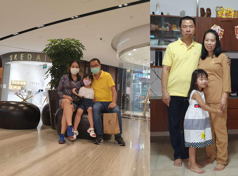 Bạn Nguyễn Thị Trà Linh cùng chồng và con gái hiện đang sinh sống và làm việc tại Singapore